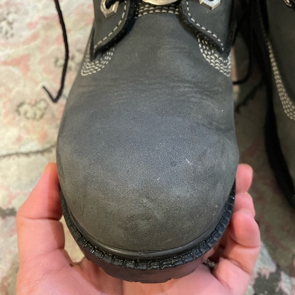 Blue Gray Timberland Boots - Picture 14 of 16